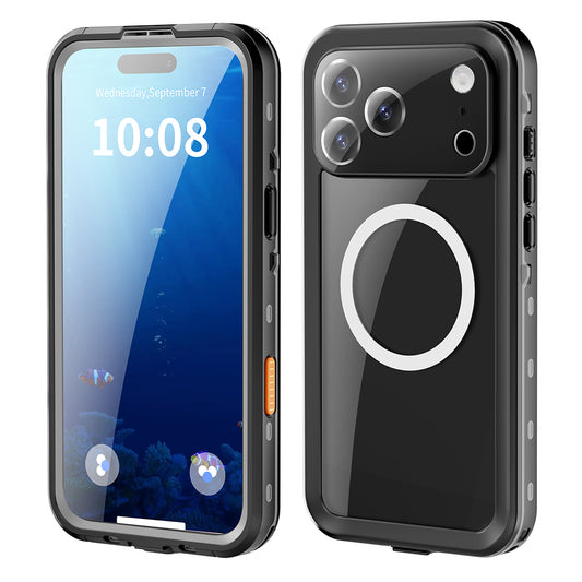 Vanntett deksel for Apple iPhone 17 Pro Max, ShellBox, Svart