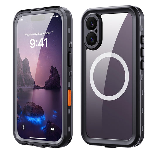 Vanntett deksel for Apple iPhone 17, ShellBox, Svart