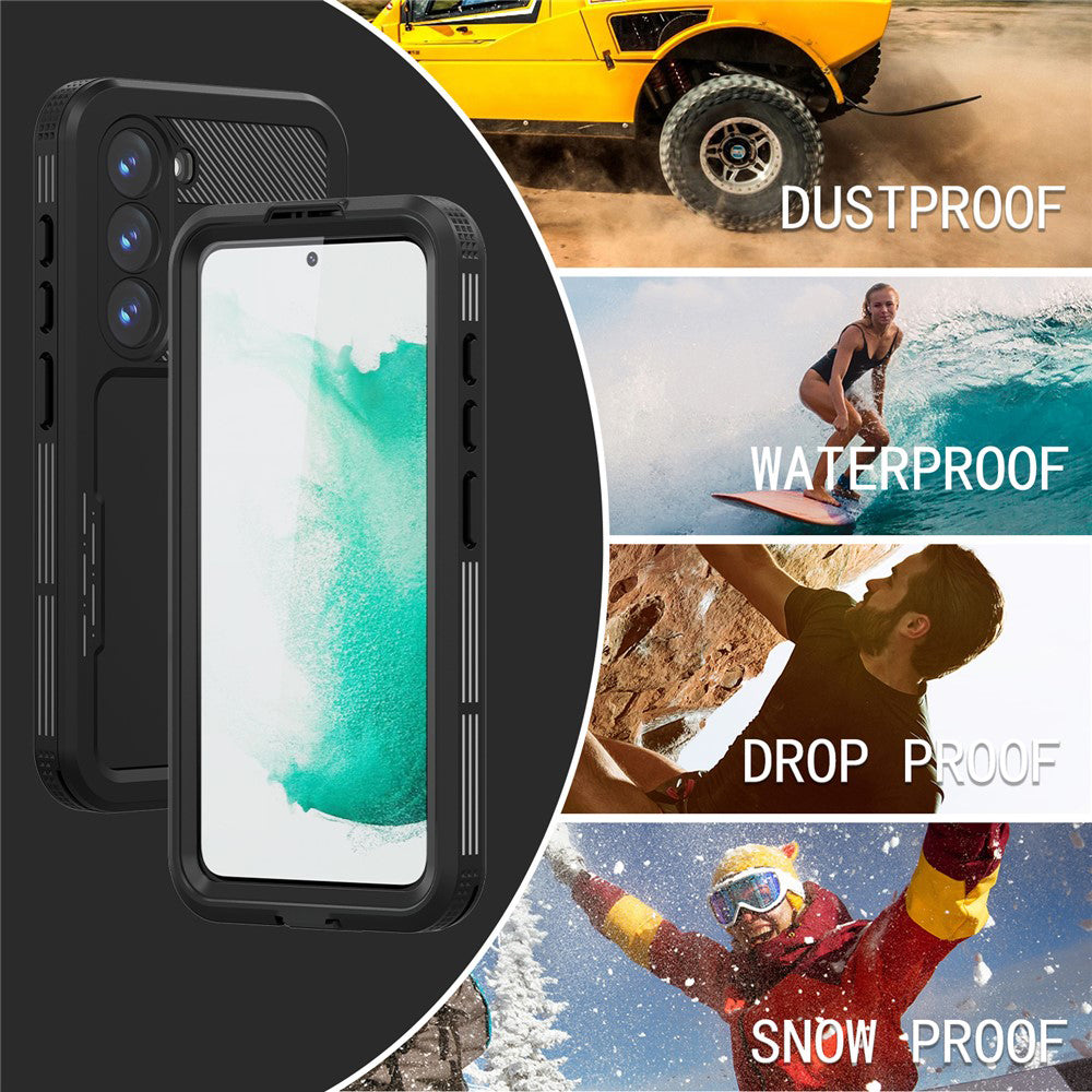Vanntett deksel for Samsung Galaxy S26 S942, ShellBox, svart