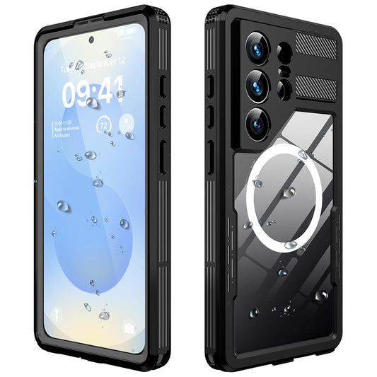 Vanntett deksel for Samsung Galaxy S26 Ultra, ShellBox, Svart