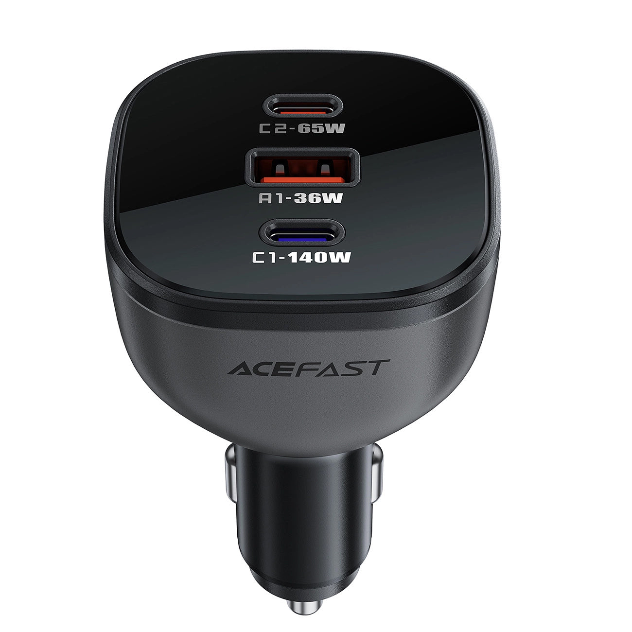 Bilader Acefast B14, 165W, 5A, 1 x USB-A - 2 x USB-C, Svart