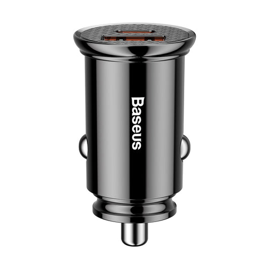 Baseus billader, 30 W, 3A, 1 x USB-A - 1 x USB-C, svart CCALL-YS01