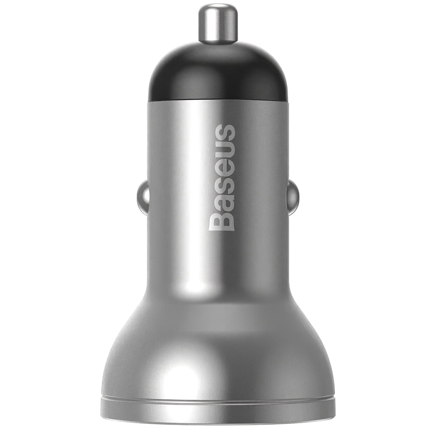 Bilader Baseus Digital Display, 24W, 2.4A, 2 x USB-A, Sølv CCBX-0S