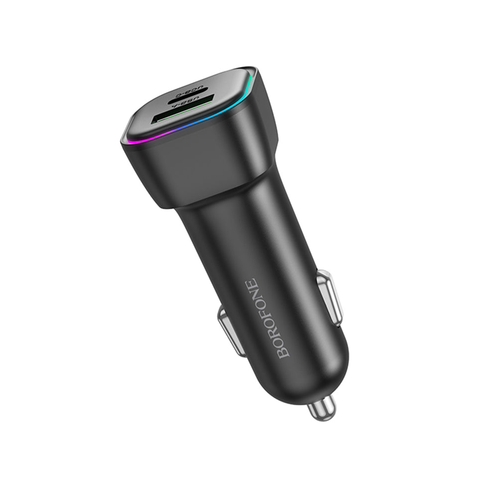 Bilader Borofone BZ28A Trophie, 30W, 3A, 1 x USB-A - 1 x USB-C, Svart
