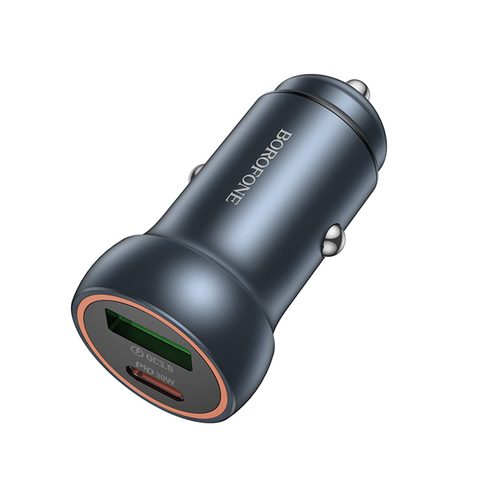 Bilader Borofone BZ32A Fresh, 30W, 3A, 1 x USB-A - 1 x USB-C, Grå