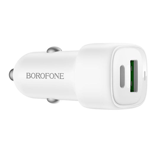 Bilader Borofone BZ34B Cloud, 20W, 3A, 1 x USB-A - 1 x USB-C, Hvit
