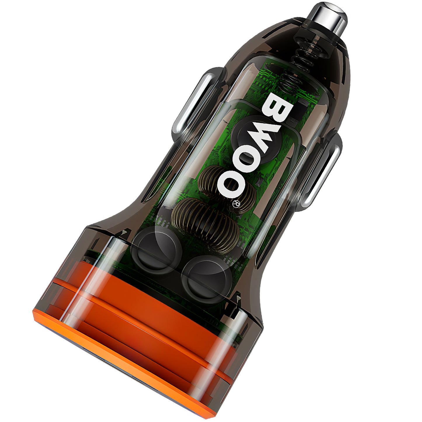 Billader BWOO BO-CC85, 38W, 3A, 1 x USB-A - 1 x USB-C, svart