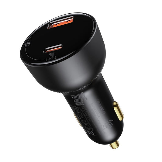 Bilader med USB-C-kabel Baseus Superme, 100W, 5A, 1 x USB-A - 1 x USB-C, Svart TZCCZX-01