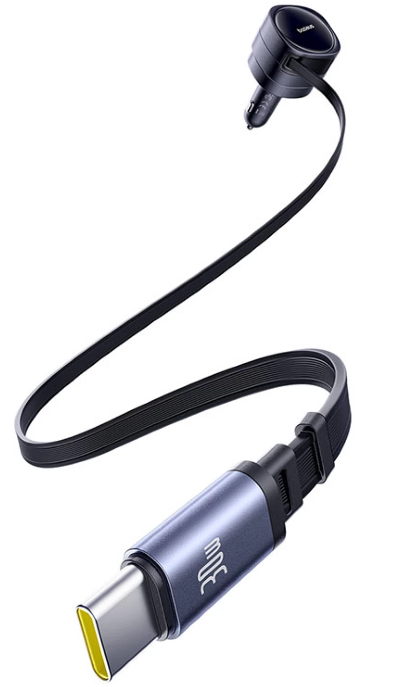 Baseus Enjoyment Max billader med USB-C-kabel, 60 W, svart C00035507121-01