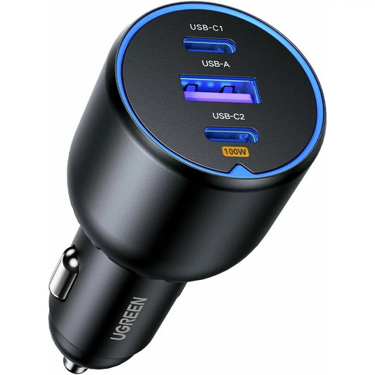 UGREEN CD293, 130W, 5A, 1 x USB-A - 2 x USB-C, svart