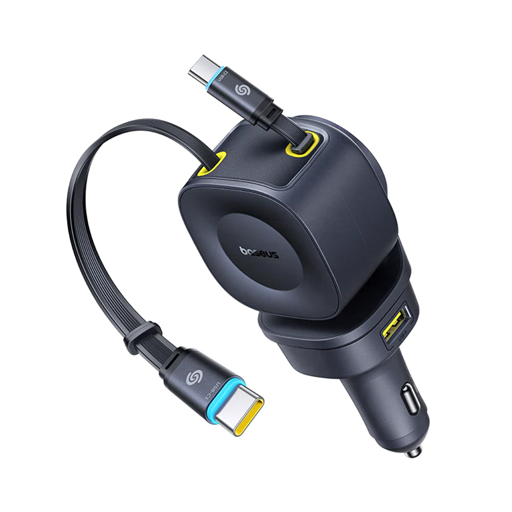 Bilader med USB-C-kabel Baseus PrimeTrip VR2 Max, 163W, 3A, 1 x USB-A - 1 x USB-C, Svart P10162701313-00