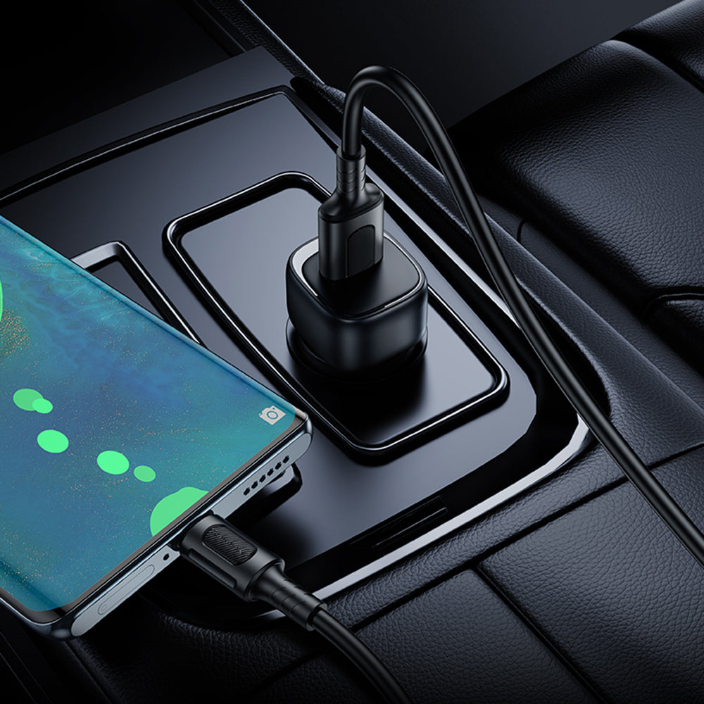 Bilader med USB-C-kabel Borofone BZ34 Cloud, 18W, 3A, 1 x USB-A, Hvit