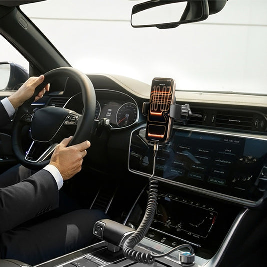 Bilader med USB-C-kabel Lisen, 90W, 3A, 1 x USB-A - 1 x USB-C, Svart YL0223120020