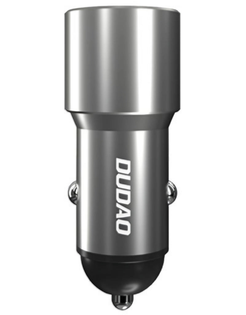 Dudao R4PQ NM Billader, 22,5W, 3A, 1 x USB-A - 1 x USB-C, Grå