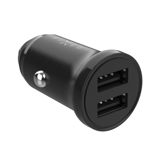 Bilader Fixed, 15.5W, 3A, 2 x USB-A, Svart