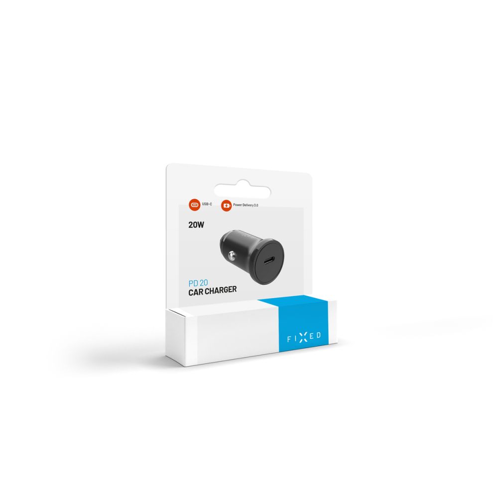 Bilader Fixed, 20W, 3A, 1 x USB-C, Svart