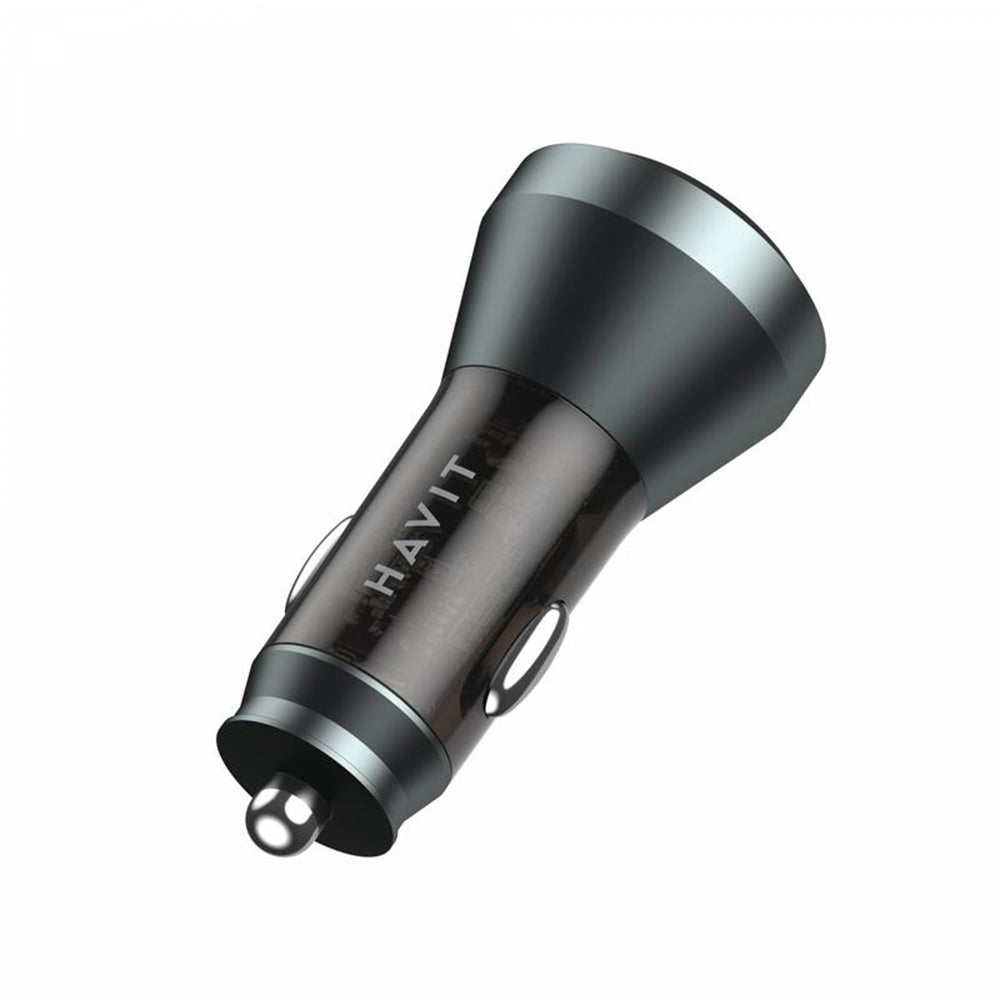 Bilader HAVIT CC2017, 45W, 3A, 1 x USB-A - 1 x USB-C, Svart Blå