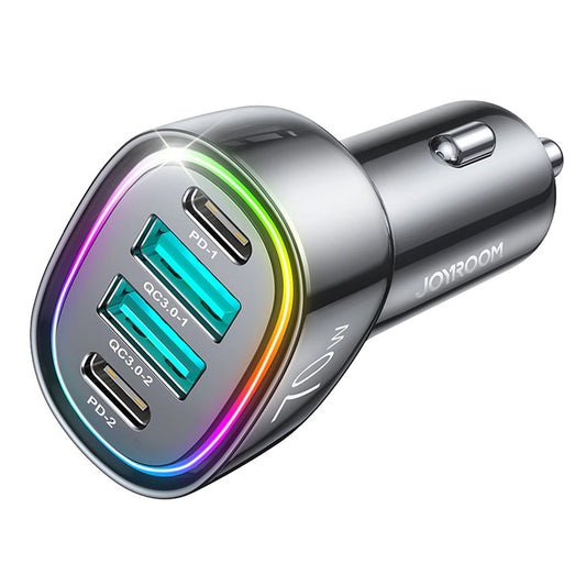 Billadere Joyroom JR-CL29, 70W, 3A, 2 x USB-A - 2 x USB-C, svart