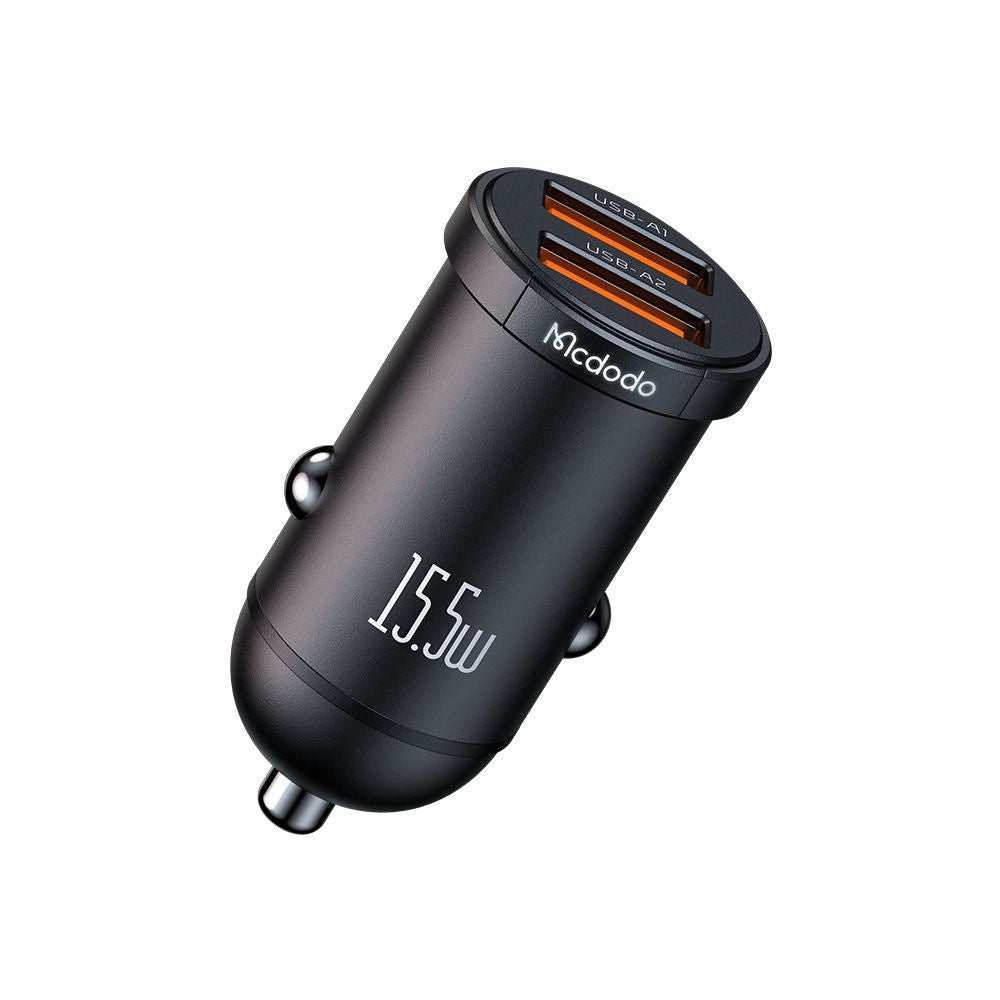Bilader McDodo CC-2950 Cool, 15.5W, 3.1A, 2 x USB-A, Svart