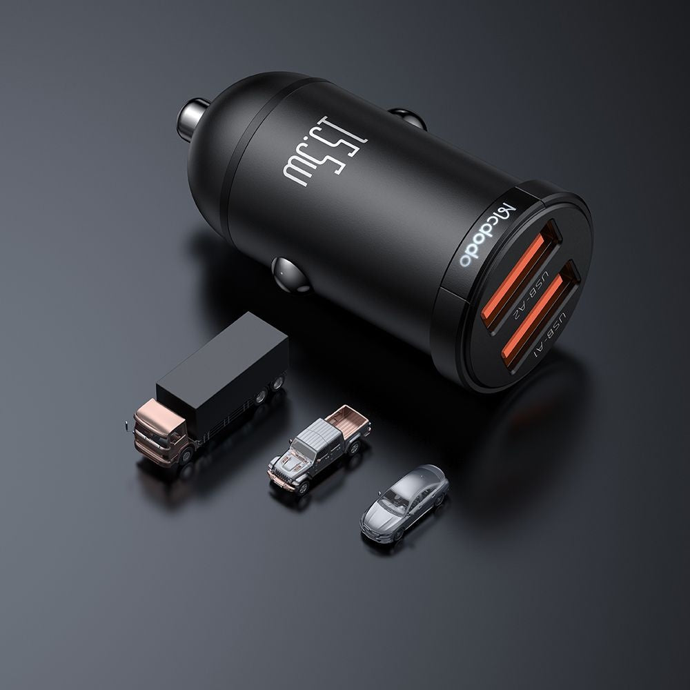 Bilader McDodo CC-2950 Cool, 15.5W, 3.1A, 2 x USB-A, Svart