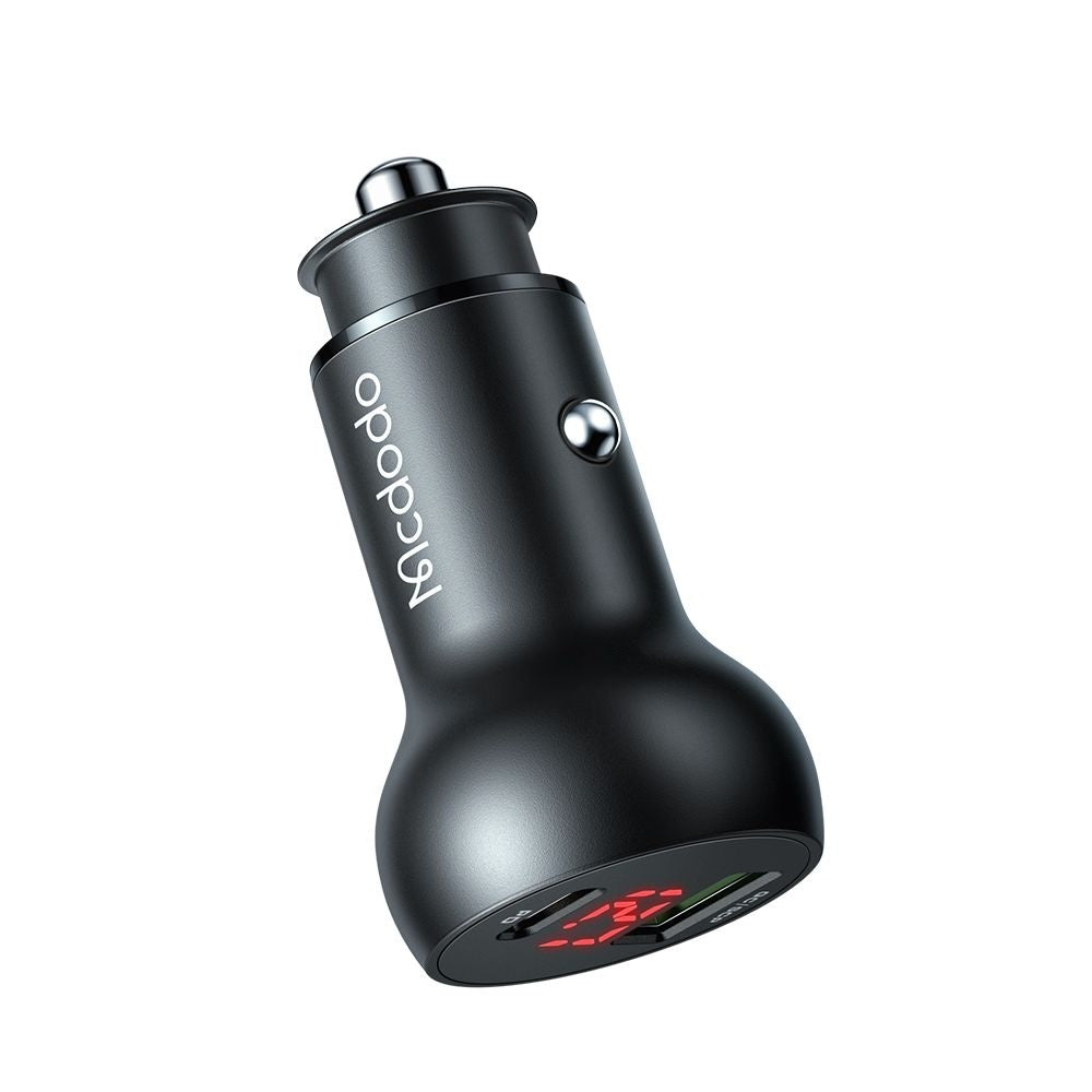 Bilader McDodo CC-7030 Display, 45W, 5A, 1 x USB-A - 1 x USB-C, Svart