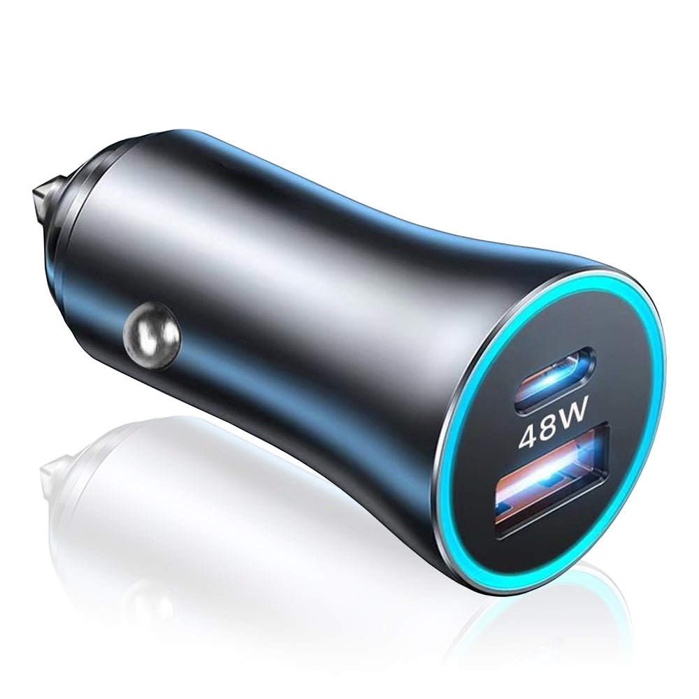 Bilader Techsuit C3 RescueVolt, 48W, 3A, 1 x USB-A - 1 x USB-C, Grå
