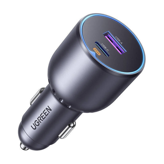 Billadere UGREEN EC701, 63W, 3A, 1 x USB-A - 1 x USB-C, svart