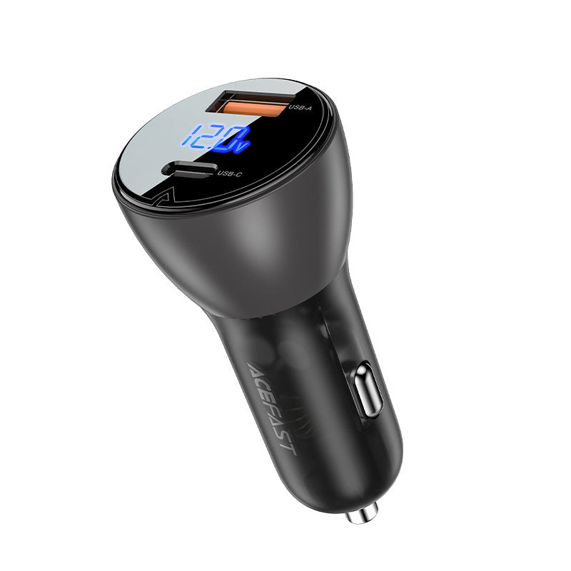 Acefast B6 billader, 63W, 3,6A, 1 x USB-A - 1 x USB-C, svart