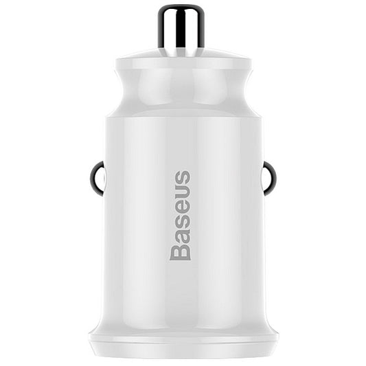 Billader Baseus Grain, 10,5 W, 2,1 A, 2 x USB-A, hvit CCALL-ML02