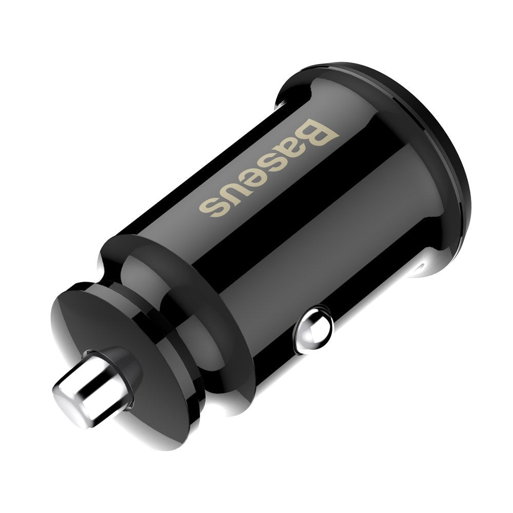 Bilader Baseus Grain, 10W, 2.4A, 2 x USB-A, Svart CCALL-ML01