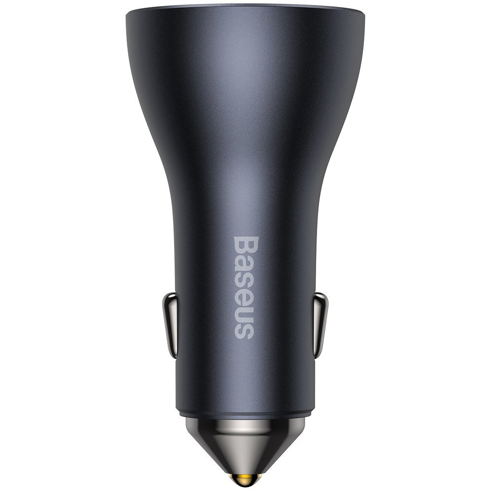 Baseus Golden Contactor Pro billader, 65W, 3A, 1 x USB-A - 2 x USB-C, grå CGJP010013