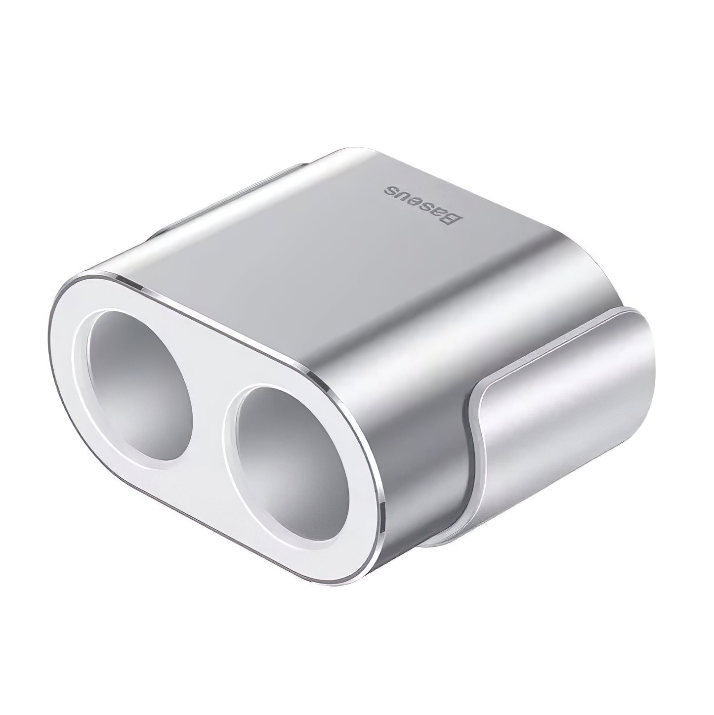 Baseus høyeffektiv billader, 95 W, 2,1 A, 2 x lighterforlengelse - 2 x USB-A, sølv CRDYQQ-0S