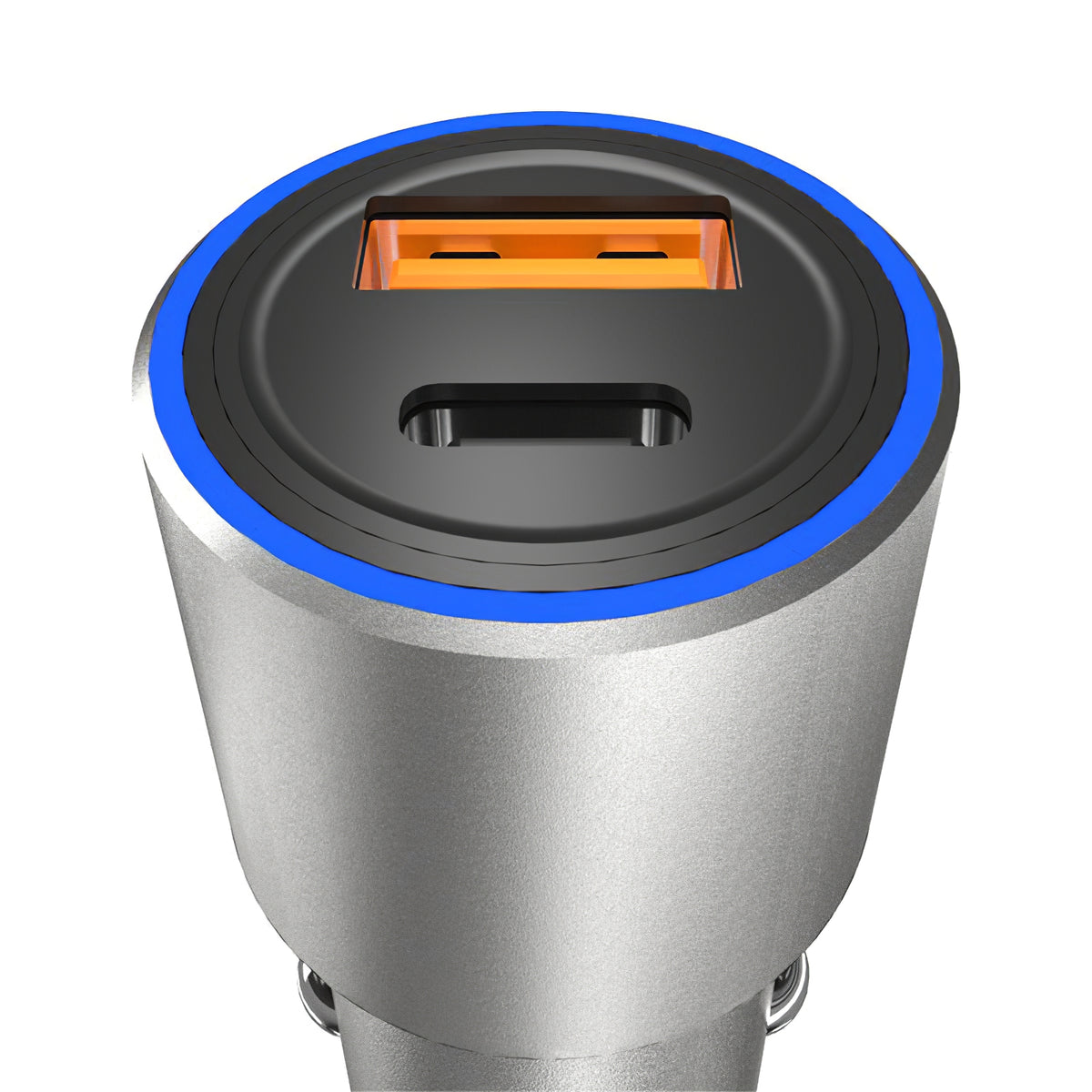 USB Billader Dudao R4PQ, 1 X USB - 1 X USB Type-C, 22,5 W, Quick Charge - Power Delivery, Grå