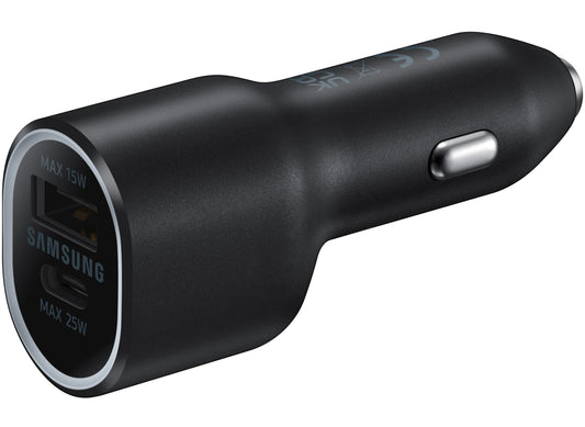 Samsung billader, 40W, 2A, 1 x USB-A - 1 x USB-C, svart EP-L4020NBEGEU