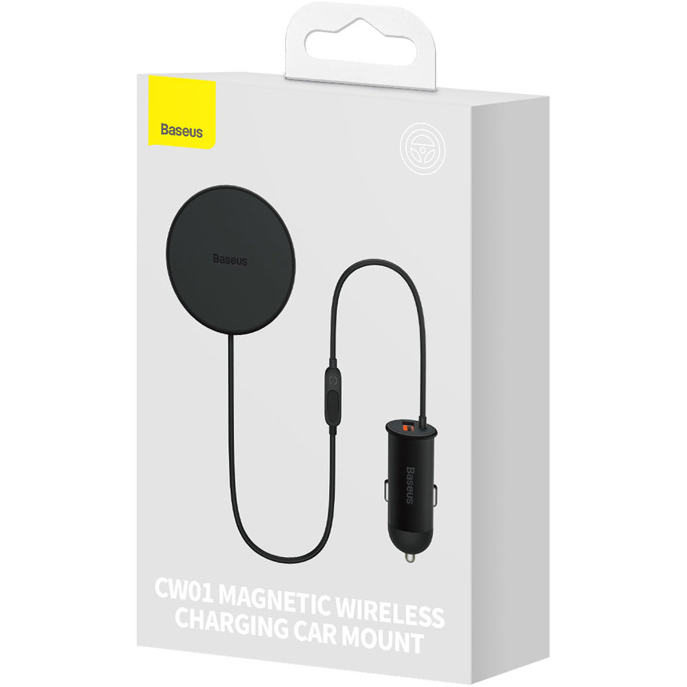 Trådløs Bil Lader Baseus CW01, 40W, 3A, Svart C40141000111-01
