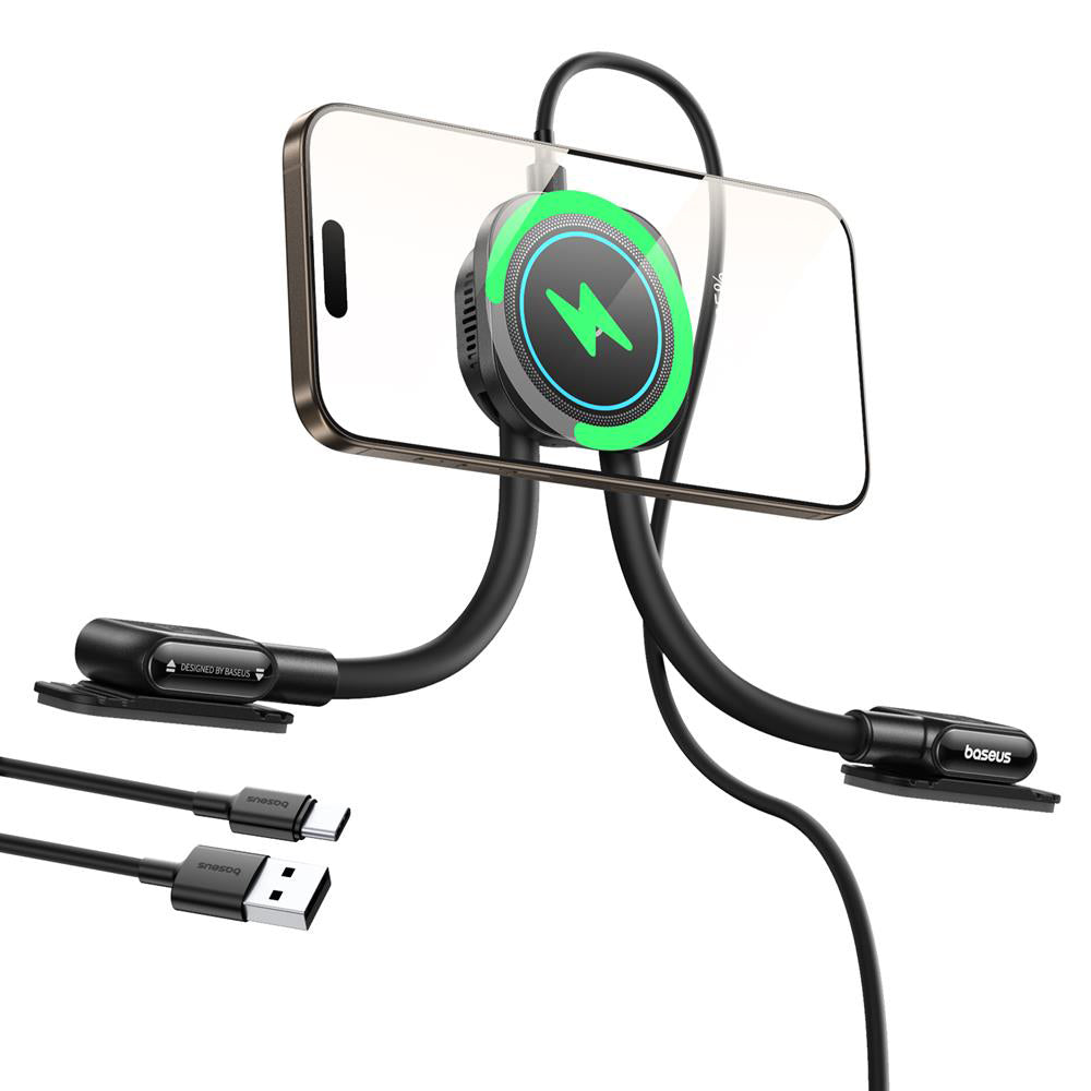 Trådløs Bil Lader Baseus PrimeTrip C03s Pro, 15W, 1.67A, Svart C0013803