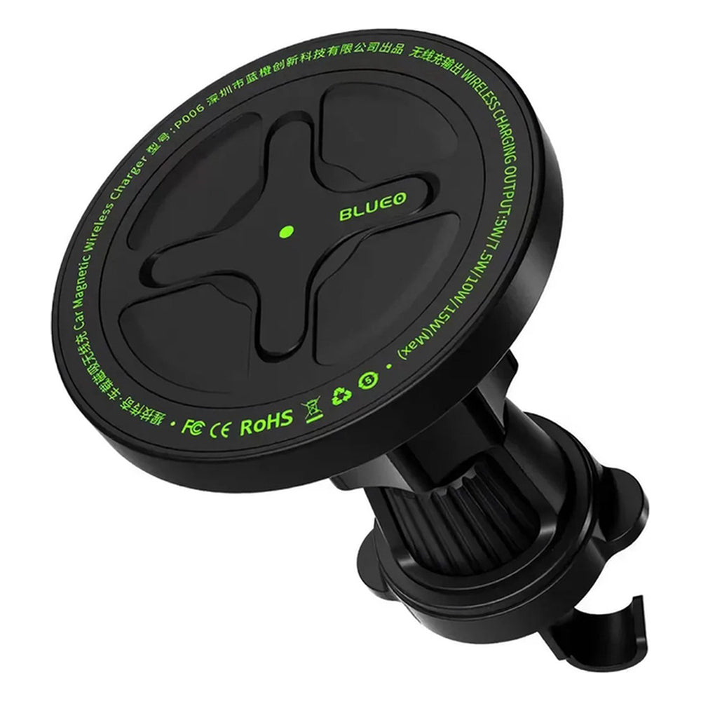 Trådløs Bil Lader Blueo Ape Legend, 15W, 1.67A, Svart