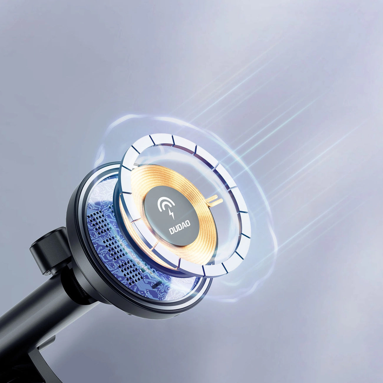 Trådløs billader Dudao F12MAX+, 15W, 1,67A, svart