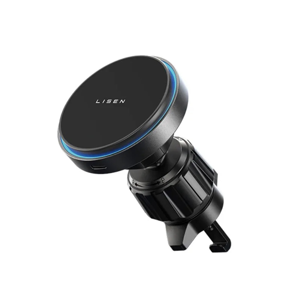 Lisen trådløs bilopplader, 15W, 1.67A, Svart YL0223070007