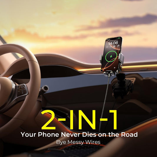 Trådløs Bil Lader Lisen W605, 15W, 1.67A, Svart YL0225030014