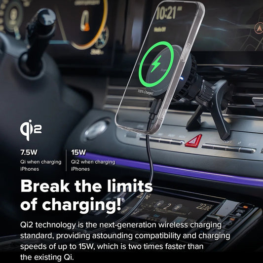 Trådløs Bil Lader Ringke, 15W, 1.67A, Svart