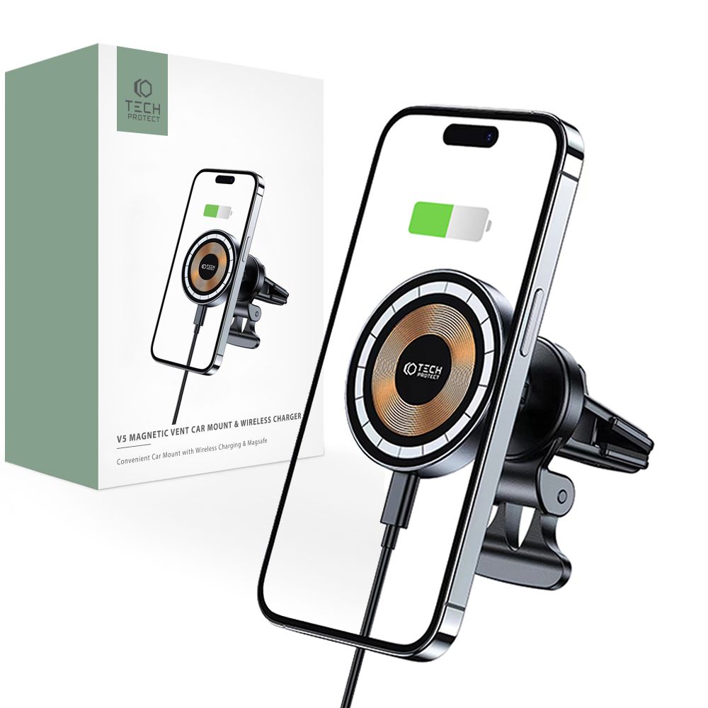 Trådløs billader Tech-Protect V5, 15 W, 1,67 A, svart