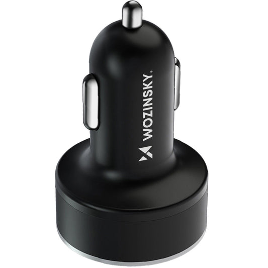 Billadere WZK WDCCB, 50W, 3A, 2 x USB-A - 2 x USB-C, svart