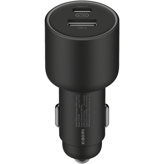 Xiaomi GaN billader, 67W, 3A, 1 x USB-A - 1 x USB-C, svart BHR6814GL