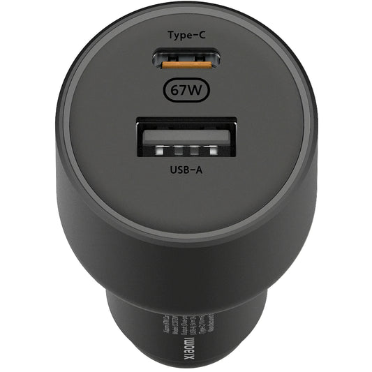 Xiaomi GaN billader, 67W, 3A, 1 x USB-A - 1 x USB-C, svart BHR6814GL
