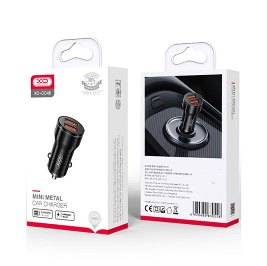Bilader XO Design CC48, 12W, 2.4A, Svart