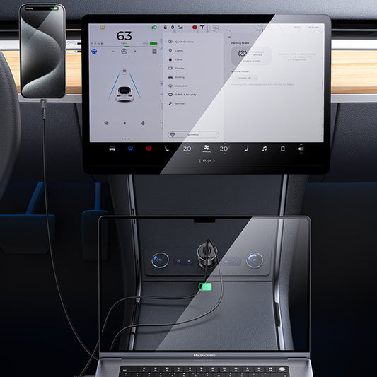 Bilader Yesido Y65, 100W, 5A, 1 x USB-A - 1 x USB-C, Svart