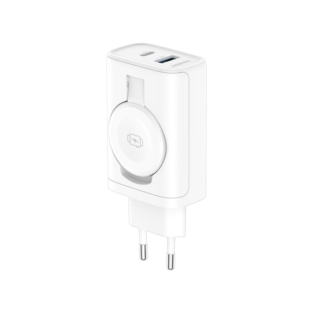 Nettlader 3MK Hardy 2in1, 33W, 3A, 1 x USB-A - 1 x USB-C, Hvit