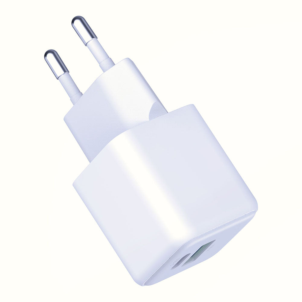Nettlader 3MK Hyper, 20W, 3A, 1 x USB-A - 1 x USB-C, Hvit