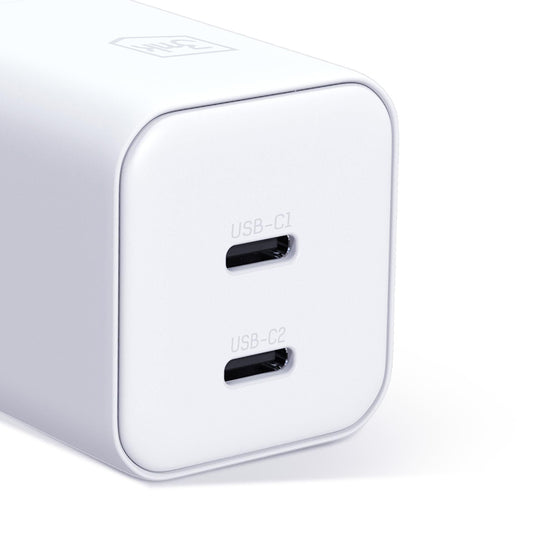 3MK Hyper Nettlader, 45W, 2 x USB-C, Hvit